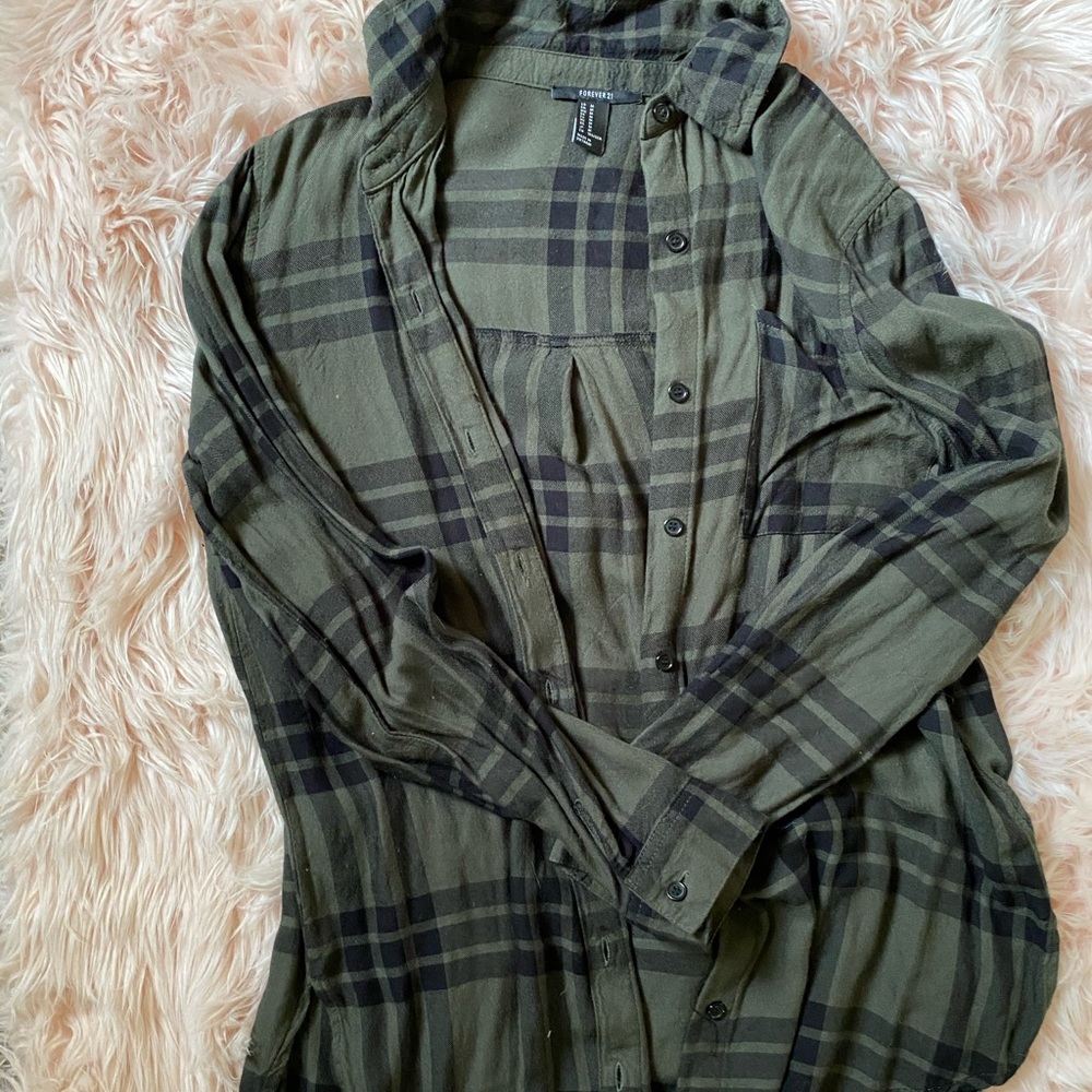 Black & Green Plaid Flannel